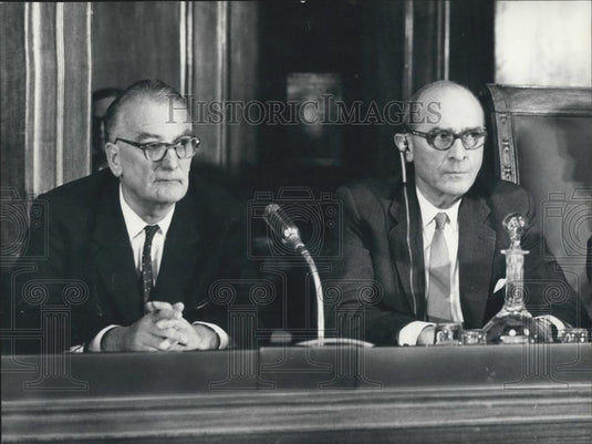 1970 Press Photo International Labor Organization, David Morse, Wilfried Jenks - Historic Images