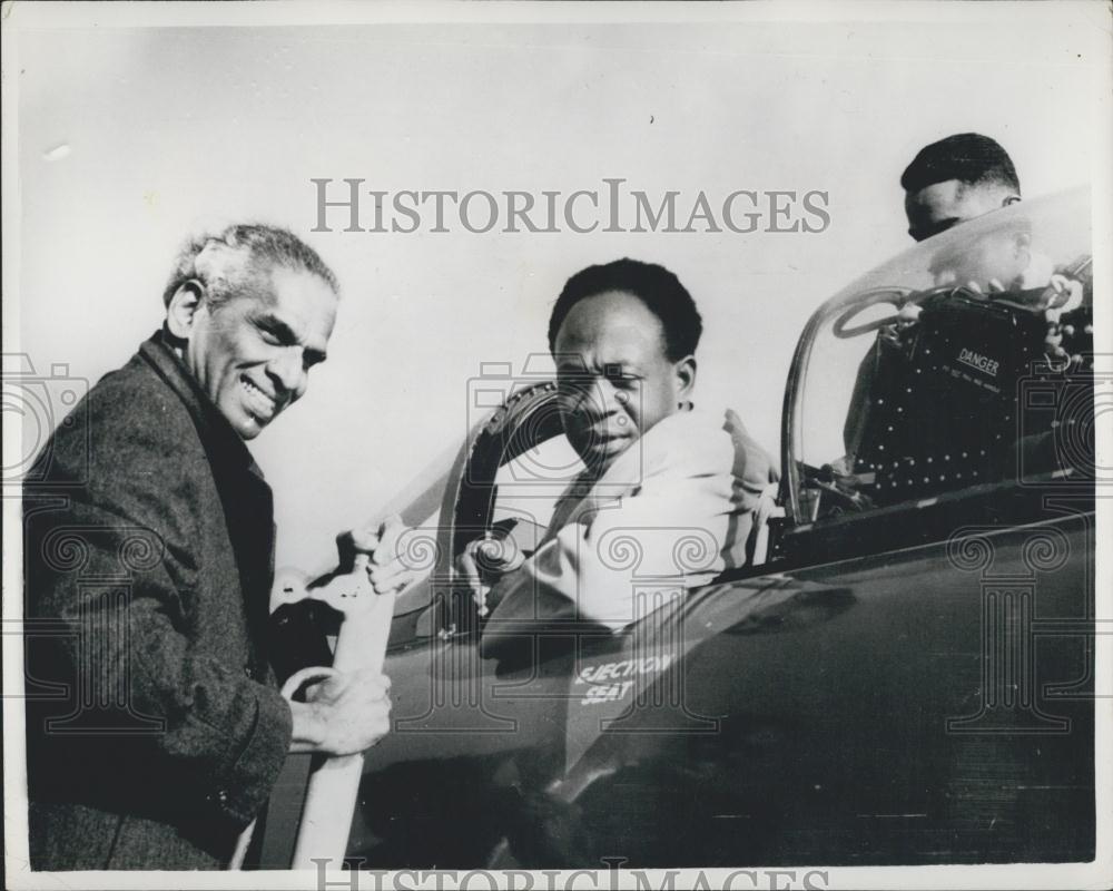 1958 Press Photo Dr. Nkrumah Visits New Delhi - Historic Images