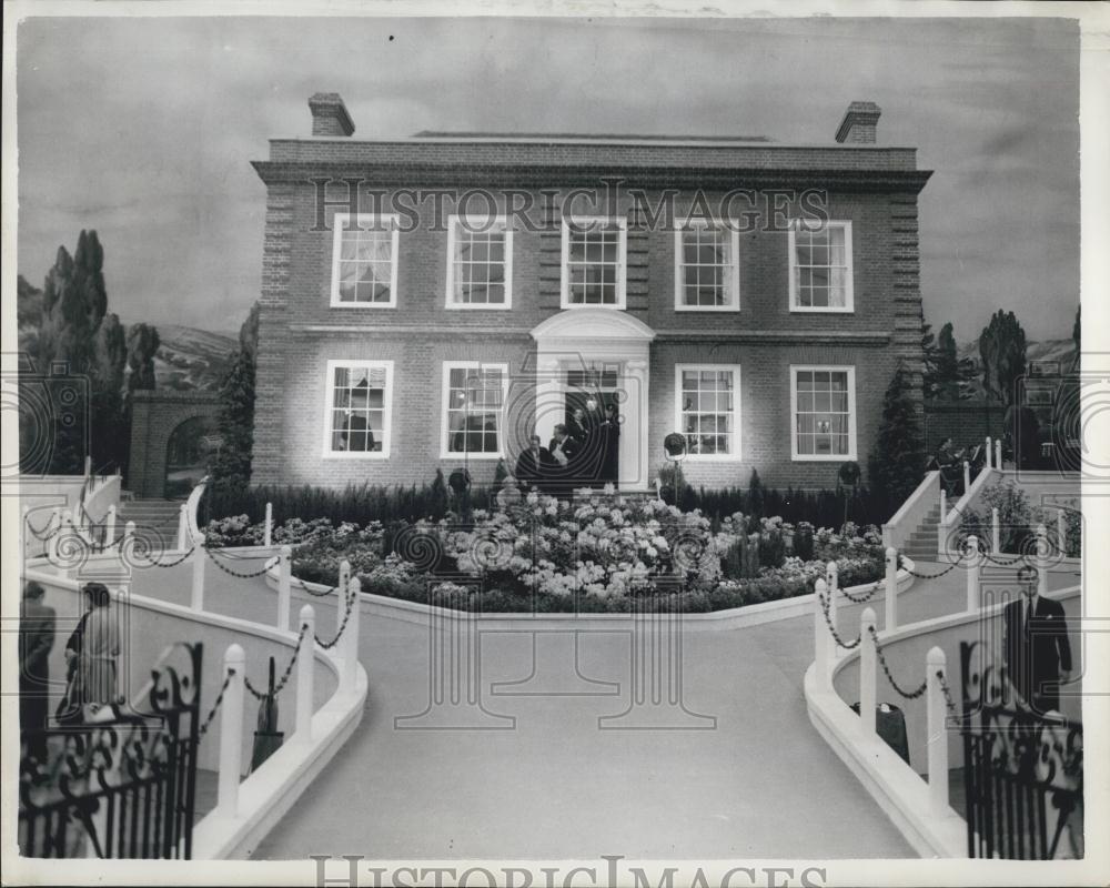 1960 Press Photo Ideal Homes Exhibition. Eighteenth Century Georgian House. - Historic Images