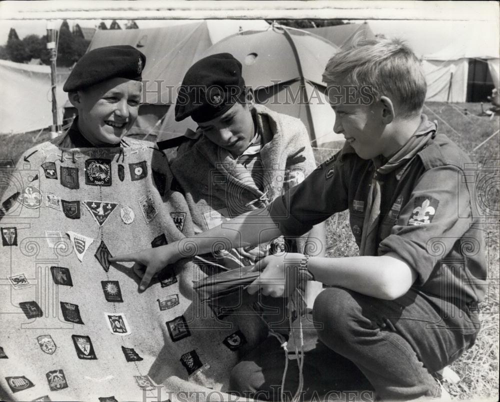 1962 Press Photo Boy Scouts Camp At Windsor - Historic Images