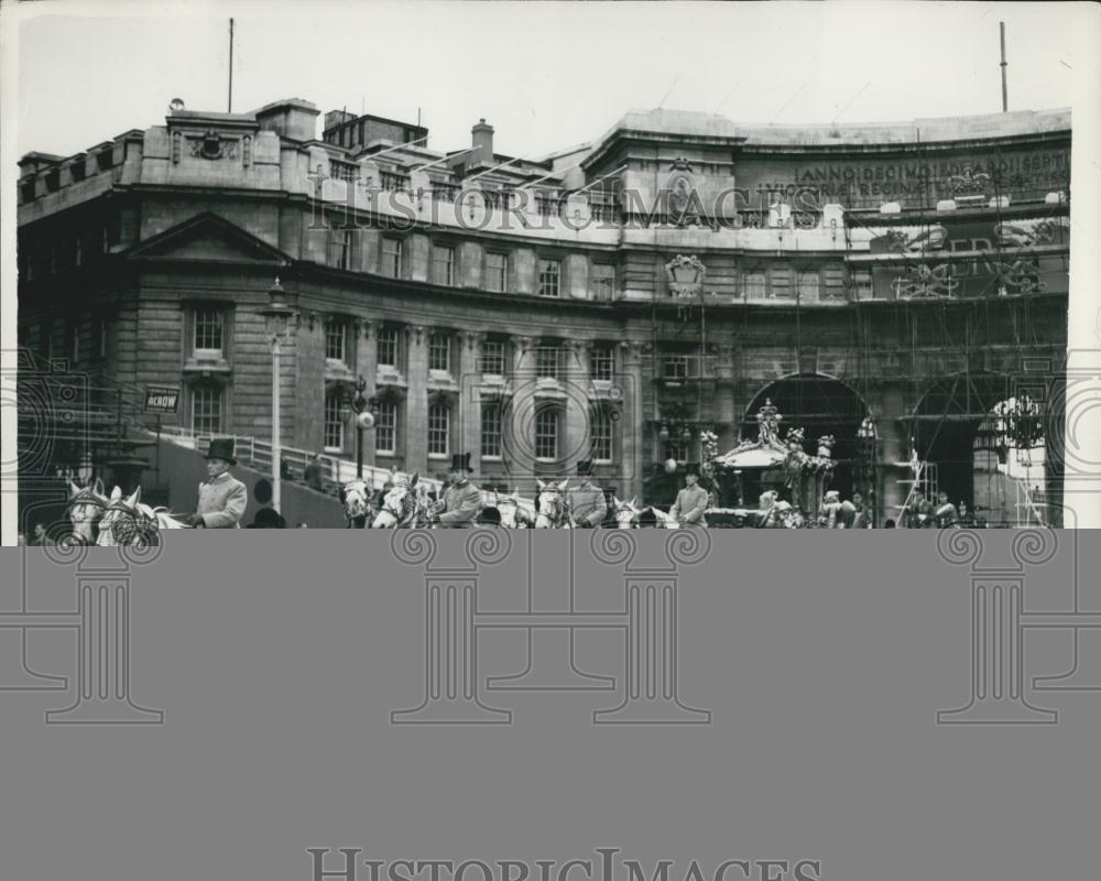 1953 Press Photo Rehearsal for Coronation Procession - Historic Images