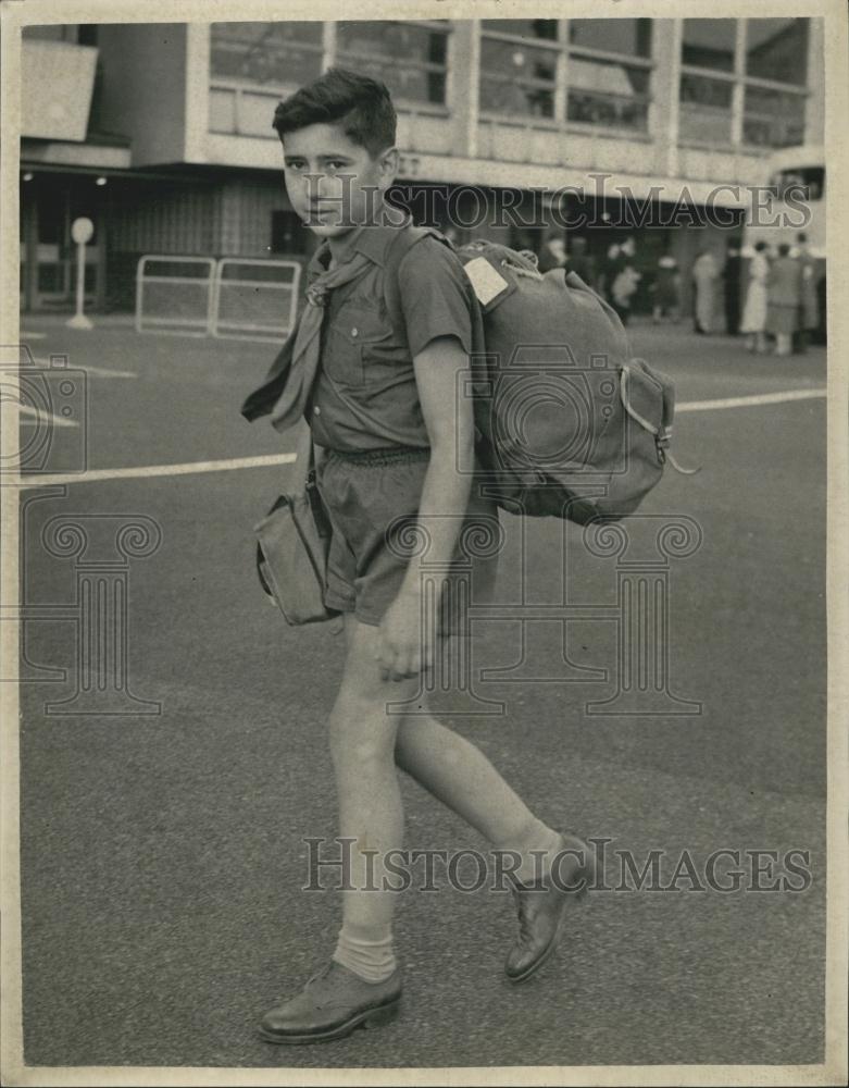 1954 Press Photo Boy Scout . Jurica from Jugoslavia - Historic Images