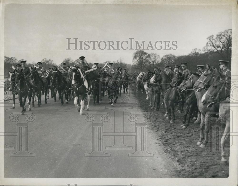 1953 Press Photo Band of the Household Cavalry - Historic Images