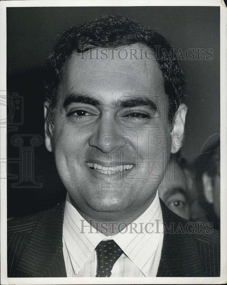 1973 Press Photo Newly Named Congress Party General Secretary Rajiv Gandhi - Historic Images