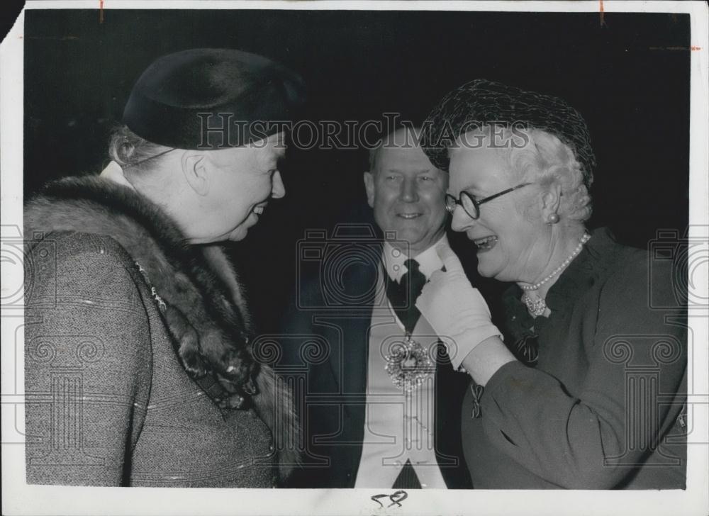 1959 Press Photo Luncheon In Honour Of Mrs. Eleanor Roosevelt - Historic Images