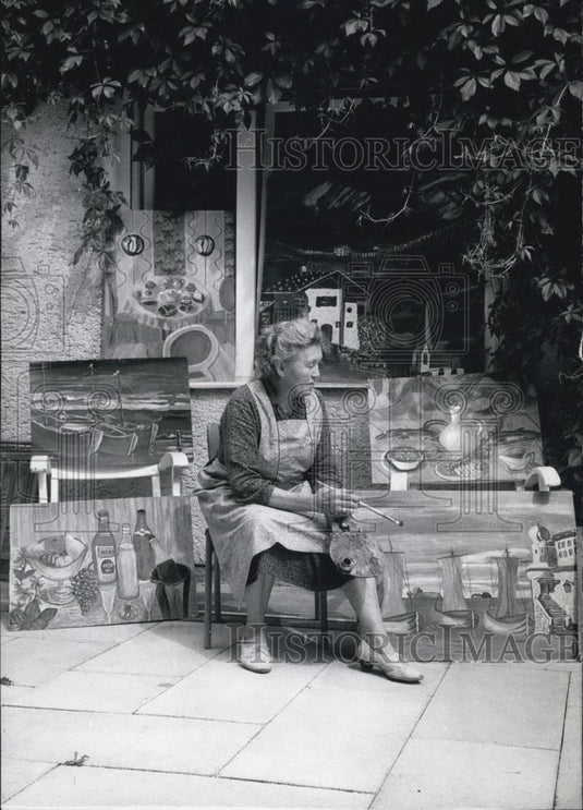 Press Photo Marie Birke: Germany's latest Grandma Moses - Historic Images