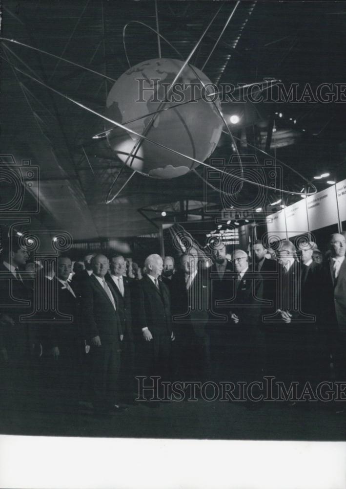 1965 Press Photo President Luebke President Germany Bavaria Exhibition Transport - Historic Images