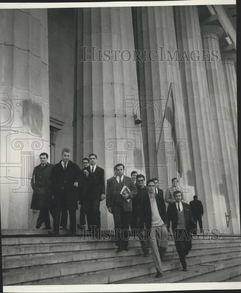 1966 Press Photo Students Engineering Department Attend Lectures Buenos Aires - Historic Images