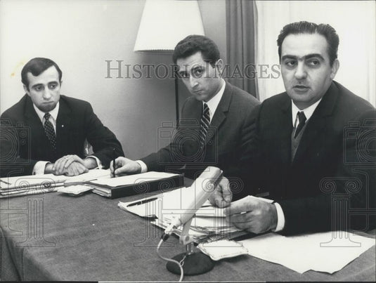 1969 Press Photo Exec Comm of Greek Center Union Party - Historic Images