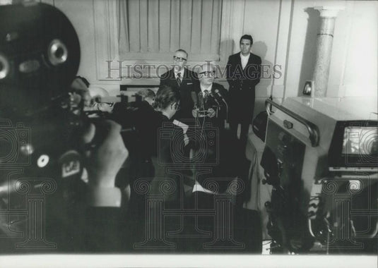 Press Photo Former Premier Mario Scelba - Historic Images