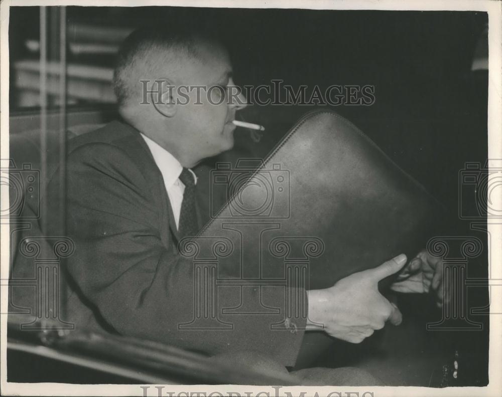 1956 Press Photo French Foreign Minister M. Pineau - Historic Images