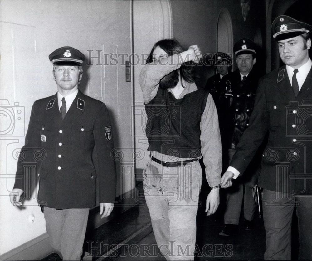 1972 Press Photo Accused Bank Robber Rolf Heibler - Historic Images