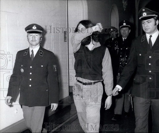 1972 Press Photo Accused Bank Robber Rolf Heibler - Historic Images