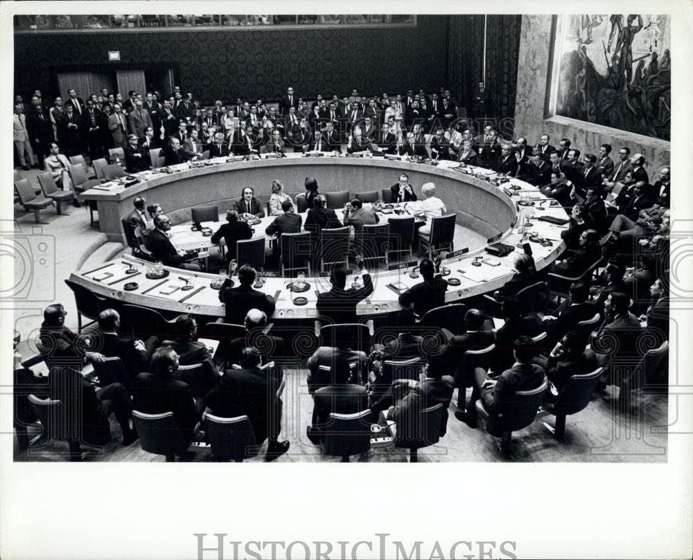 1967 Press Photo President of the Council, Bebe R. Tabor,UNSecurity Council - Historic Images