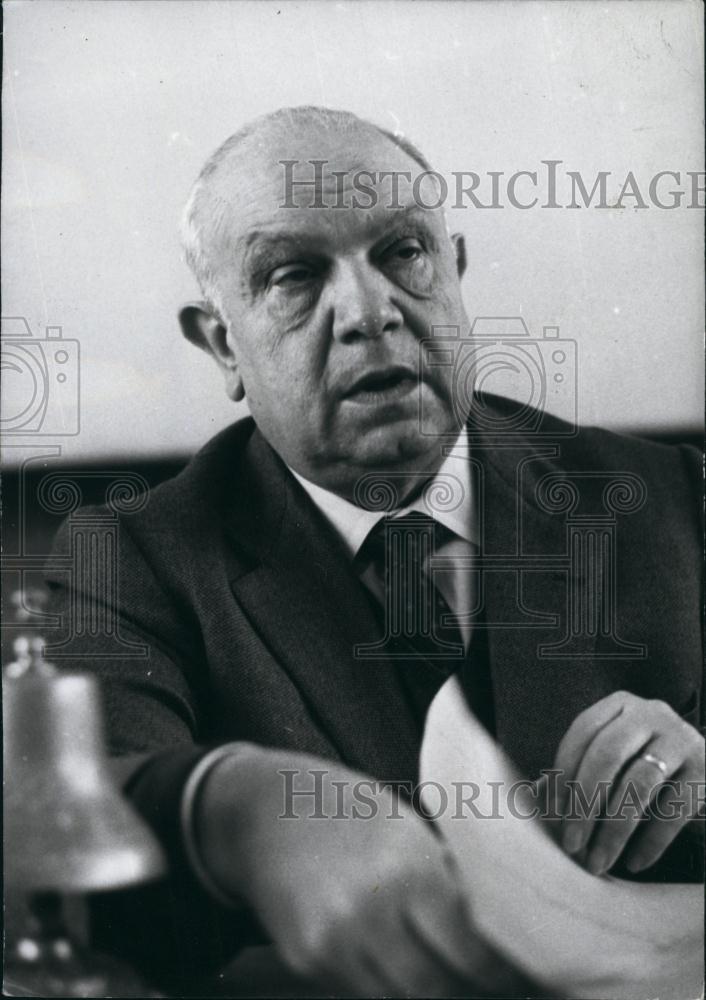 Press Photo Francesco De Martino; 64 socialist Deputy Prime Minister - Historic Images