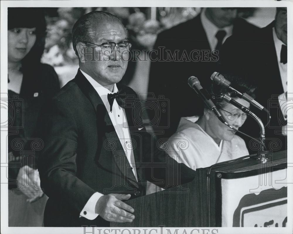 1981 Press Photo Japan Prime Minister Zenko Suzuki - Historic Images