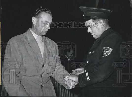1955 Press Photo trial aganist the former SS - Obsercharfuchere and war - journa - Historic Images