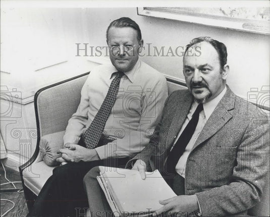 1972 Press Photo Denmark's Old & New Prime Ministers - Historic Images