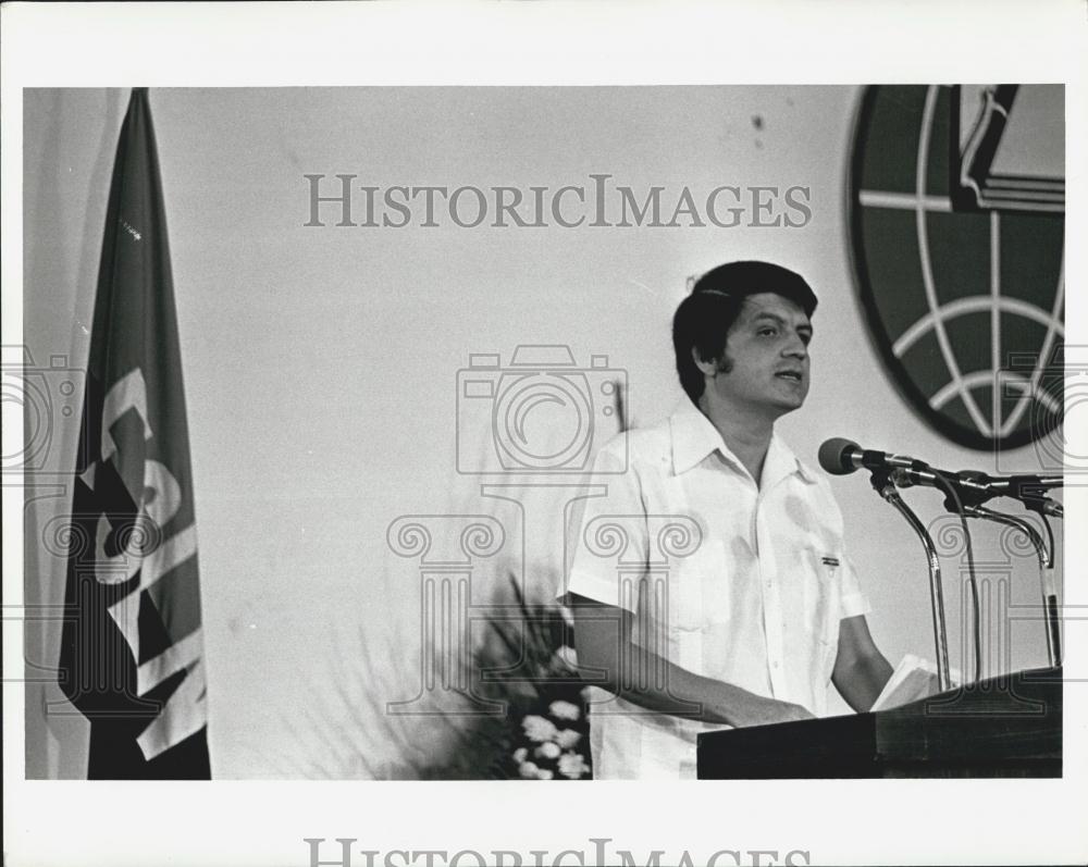 1981 Press Photo Sergio Rominec Member Nicaragua Government Junta Managua - Historic Images