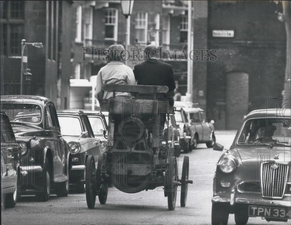 1966 Press Photo 1898 French Millet Veteran Vintage Car Auction London Mayfair - Historic Images