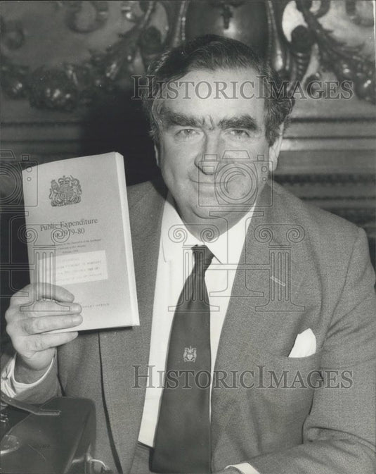 1976 Press Photo Chancellor Denis Healey/British Labour Party - Historic Images