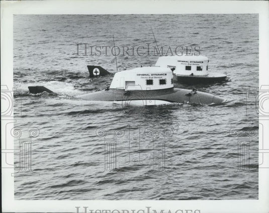 Press Photo Sea Trials, Research Submarines, Star II, Star III, General Dynamics - Historic Images