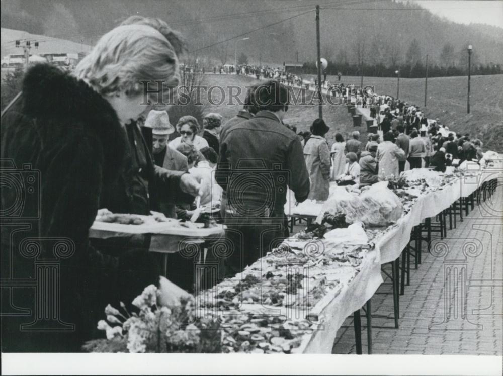 Press Photo Largest Cold Buffet, Marienheide, Cologne, West Germany - Historic Images