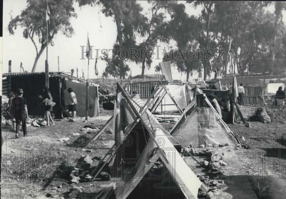 1970 Press Photo Marginal Slum known as &quot;La Subversiva&quot; in the Chilean Capital - Historic Images