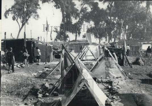 1970 Press Photo Marginal Slum known as "La Subversiva" in the Chilean Capital - Historic Images