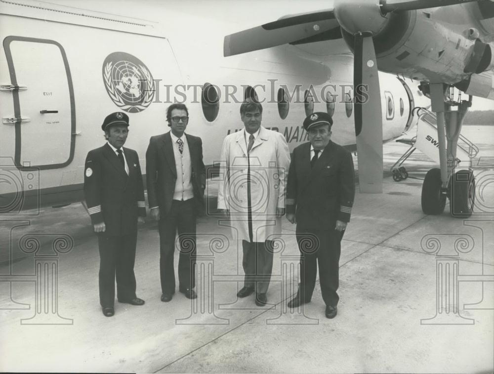 1973 Press Photo Swiss Fokker For United Nations - Historic Images