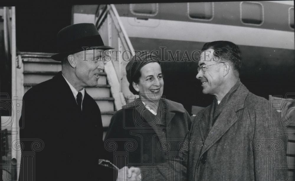 1959 Press Photo President of Yale-University in Frankfurt - Historic Images