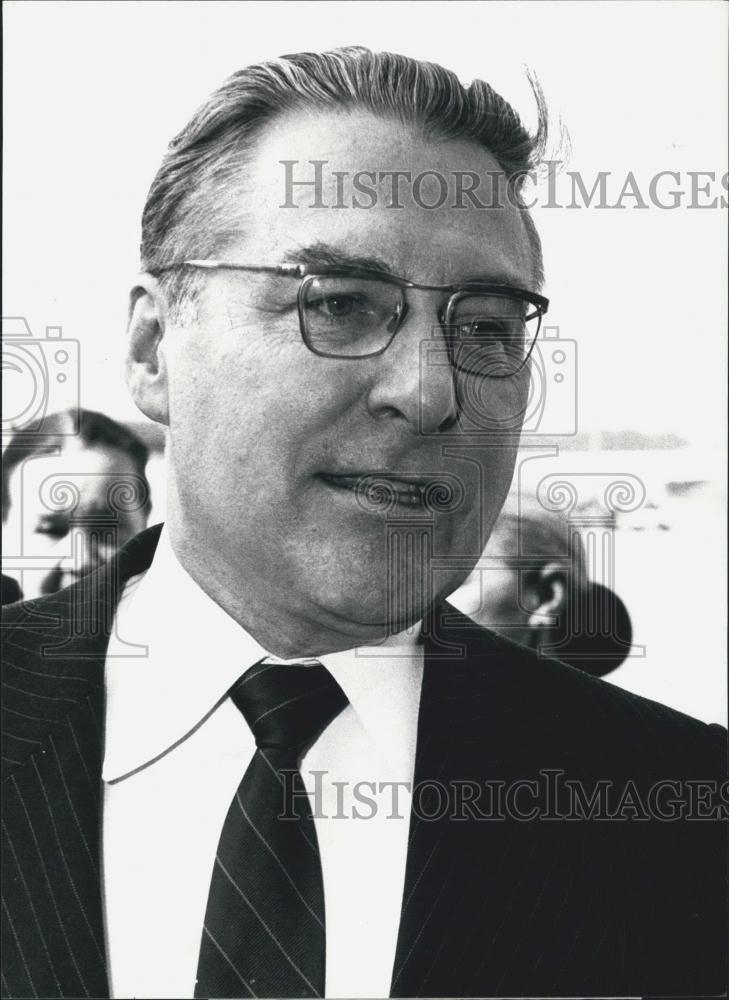 1982 Press Photo Victor Pavelovich Karpov Soviet Ambassador - Historic Images