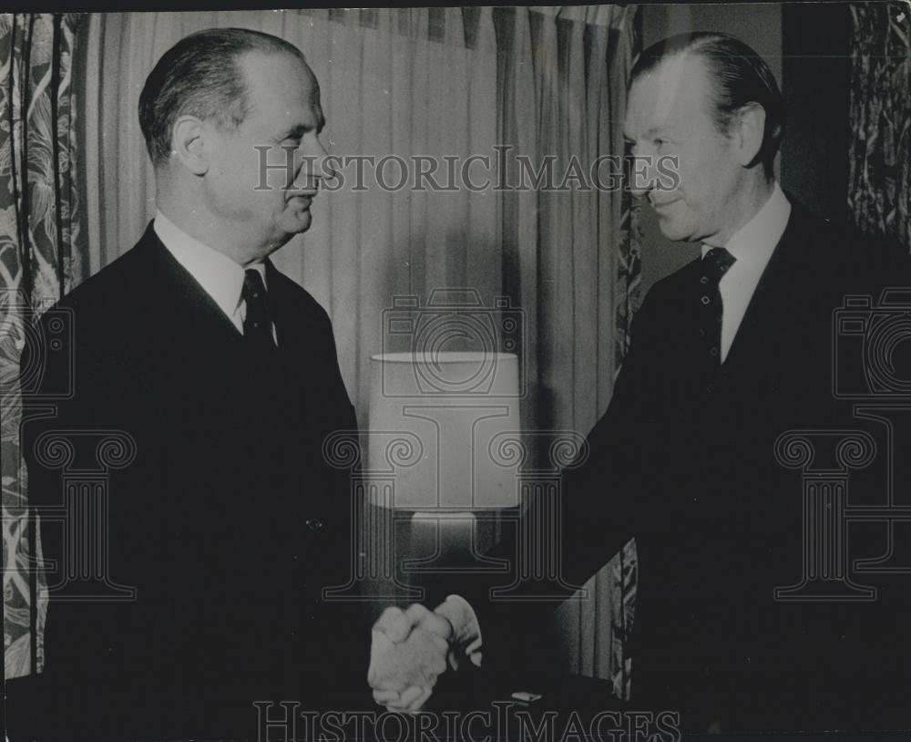 1972 Press Photo Secretary-General Waldheim Meets Gunnar Jarring - Historic Images