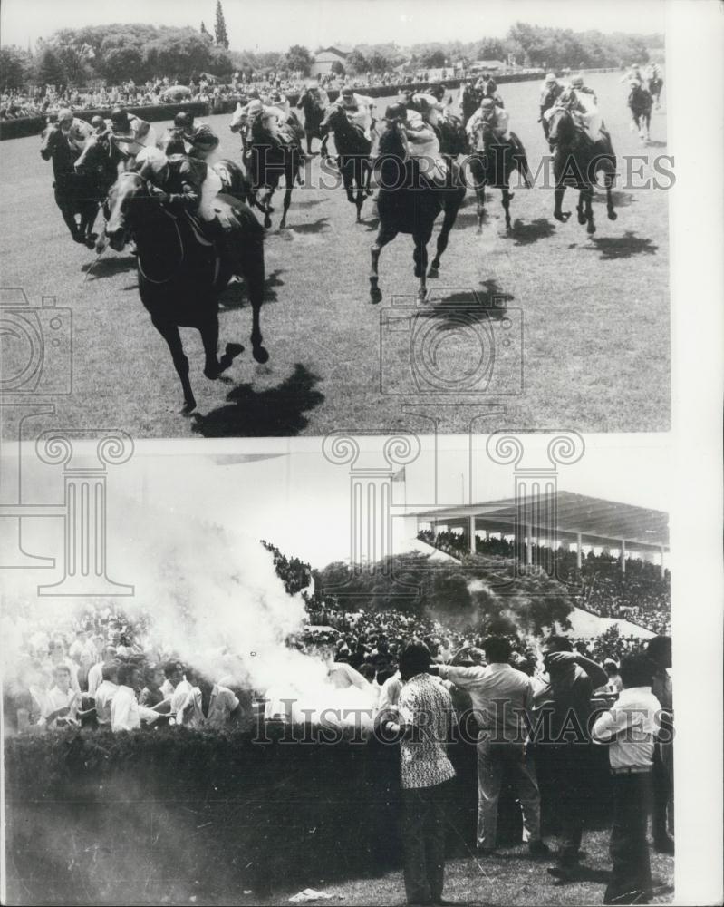 Press Photo Argentine Riot Favorite Lost At Hipodrome De San Isidro - Historic Images