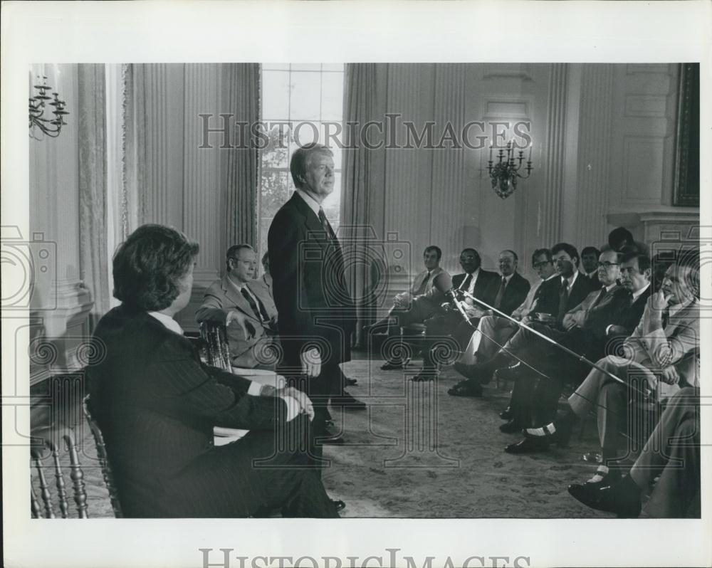 1977 Press Photo President Jimmy Carter - Historic Images