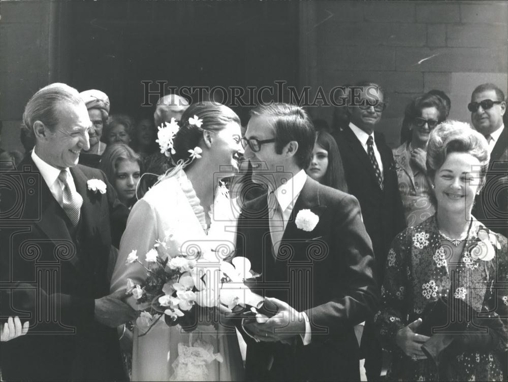 1973 Press Photo Liselotte Waldheim &amp; Pierre Natural wed - Historic Images