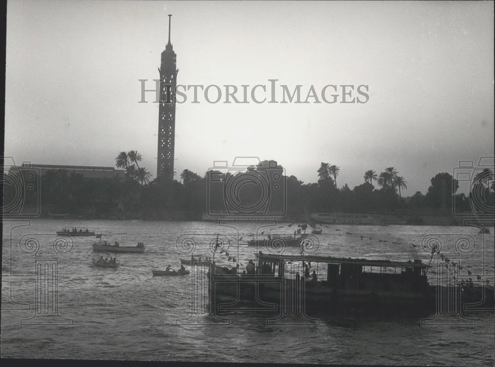 Press Photo Wafa'a El Nil Ceremony in Egypt - Historic Images