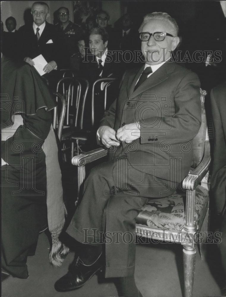 1962 Press Photo President Republic Giovanni Leone Ceremony Advocating State - Historic Images