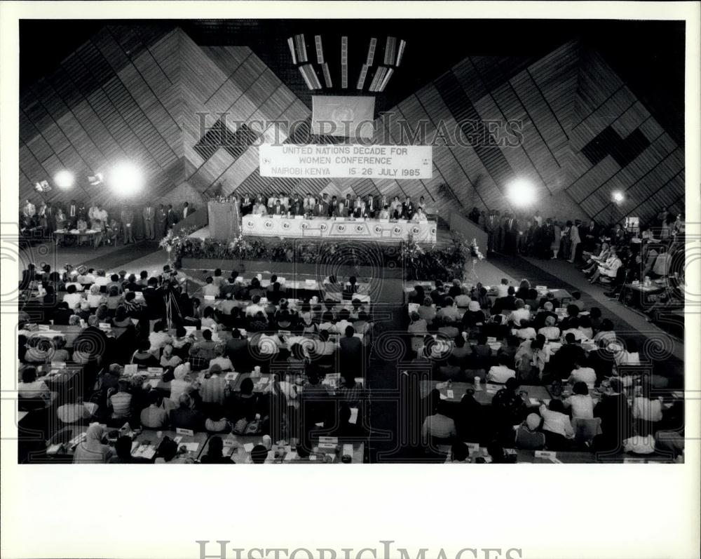 1985 Press Photo Conference on United Nations Women's Decade meets in Nairobi - Historic Images