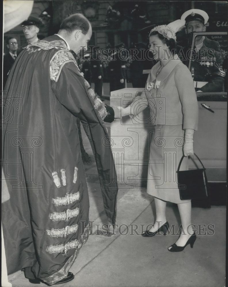 1958 Press Photo Rededication of St. Clement Danes Church - Historic Images