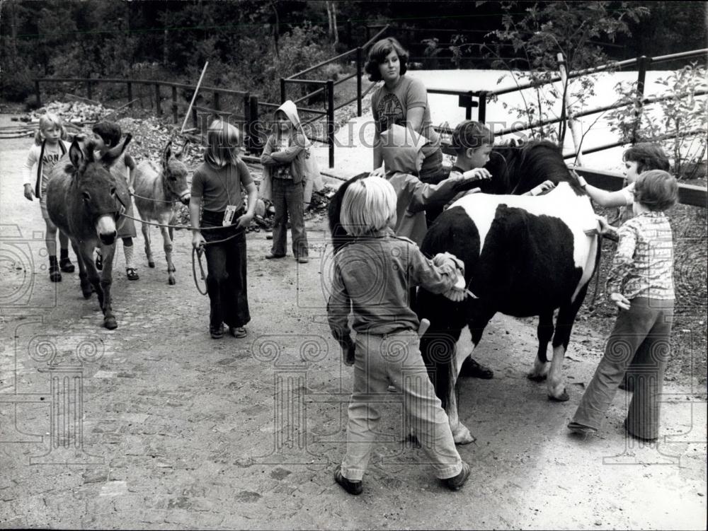 1977 Press Photo Children&#39;s Zoo at Basle - Historic Images