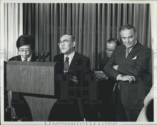Press Photo Japanese Foreign Minister Masayoshi Ito & Sec Alexander Haig - Historic Images