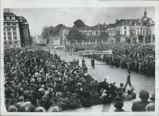 1952 Press Photo Grand National Concentration in Brussels - Historic Images
