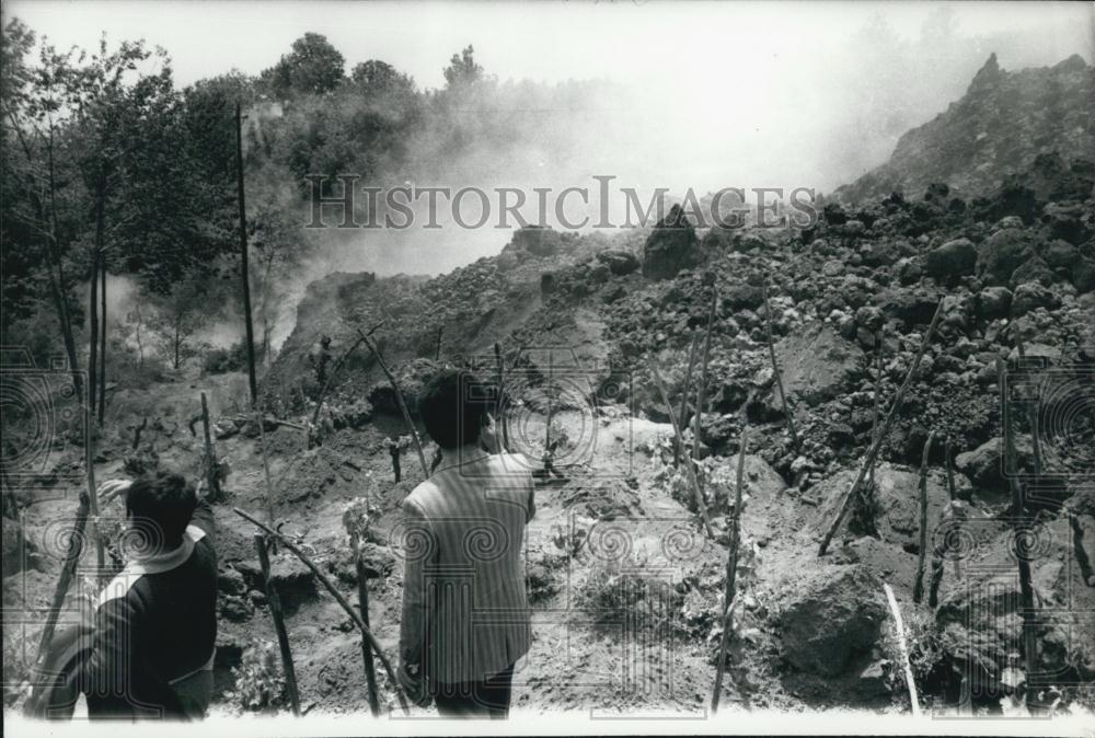 1971 Press Photo Mount Etna - Historic Images