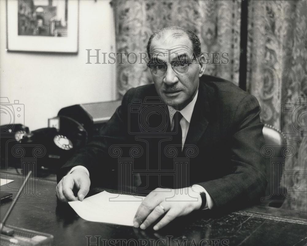 1967 Press Photo Egyptian Ambassador Dr Hassan El-Fikky - Historic Images