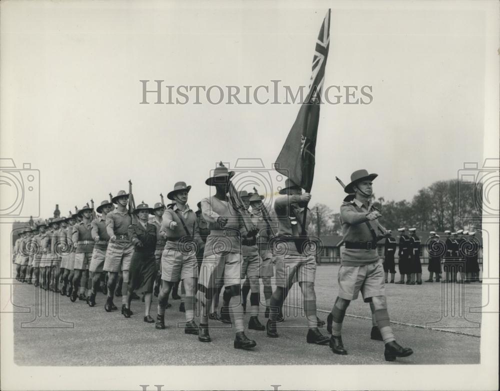 1953 Press Photo Commonwealth contingents who are to take part in the Coronation - Historic Images