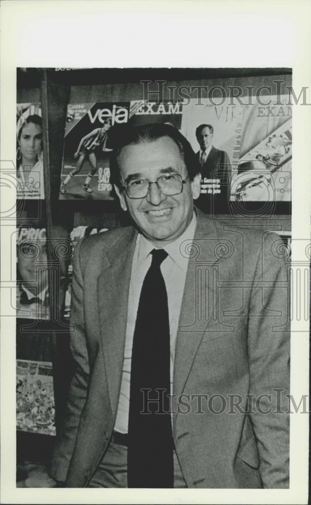 Press Photo Roberto Avita publisher of Veja Magazine - Historic Images