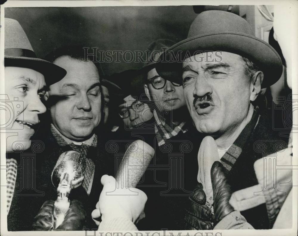 1959 Press Photo Soviet Russia Deputy Prime Minister Anastas Mikoyan Copenhagen - Historic Images