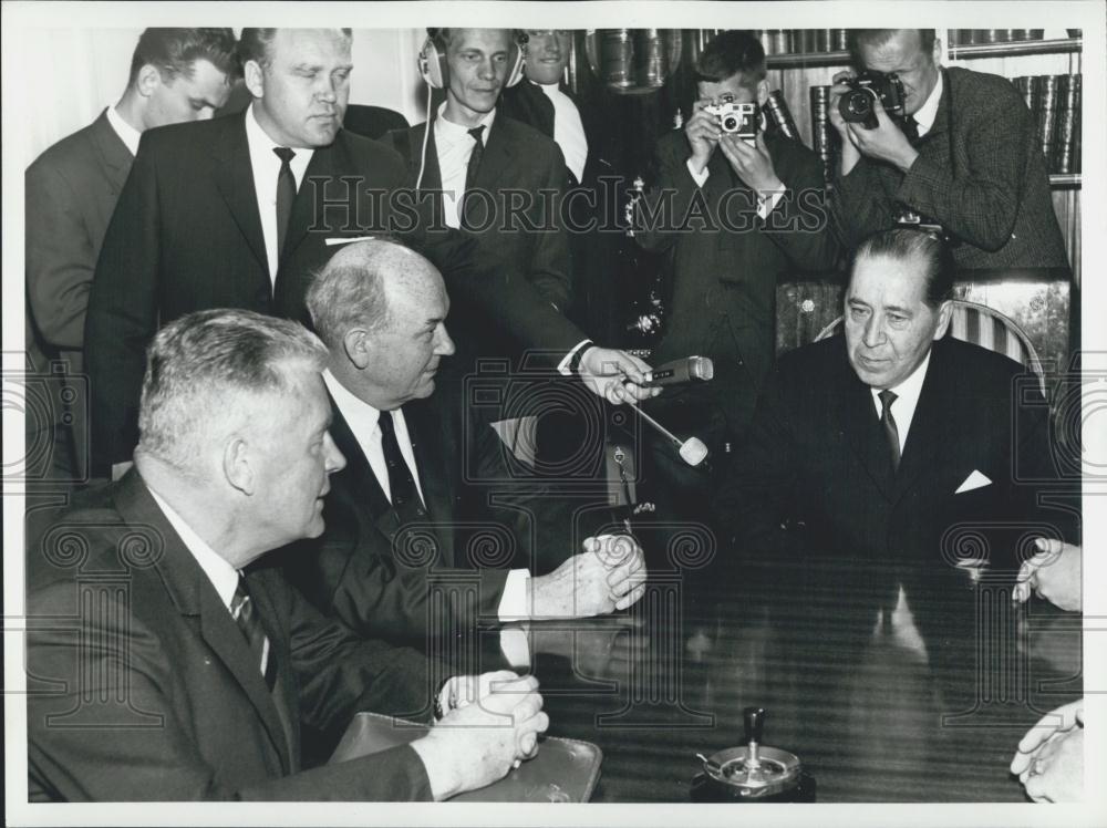 1966 Press Photo Secretary of State Dean Rusk, Finland - Historic Images