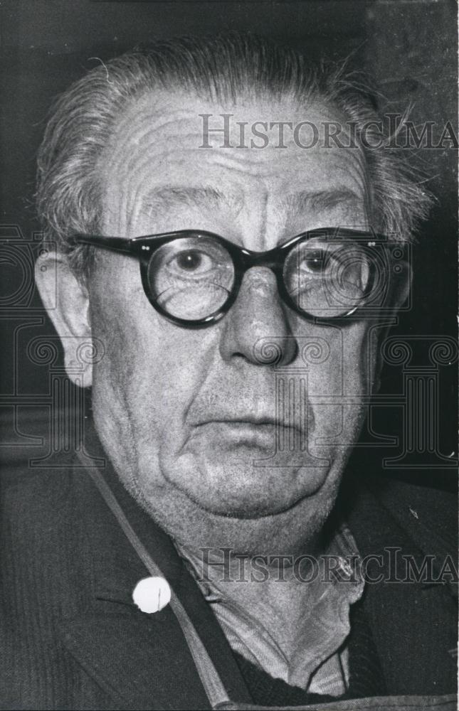 1957 Press Photo Joseph Massolle, Inventor Of Sound Film, Germany - Historic Images